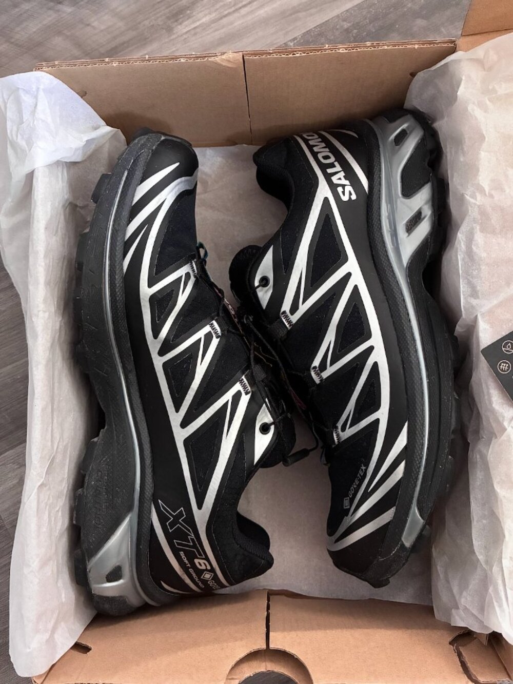 Mens Salomon XT-6 GORE-TEX Black / Black / Ftw Silver - Picture 8 of 9